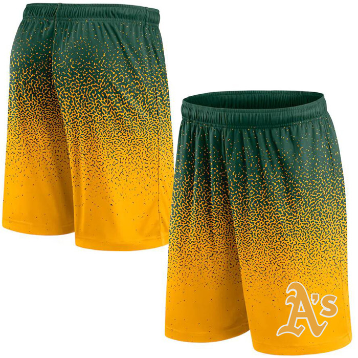 Men's Oakland Athletics Green/Yellow Ombre Shorts